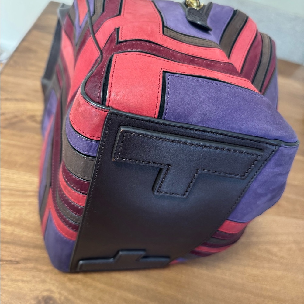 Tory Burch Multicolor Suede Patchwork Runway Doct… - image 3